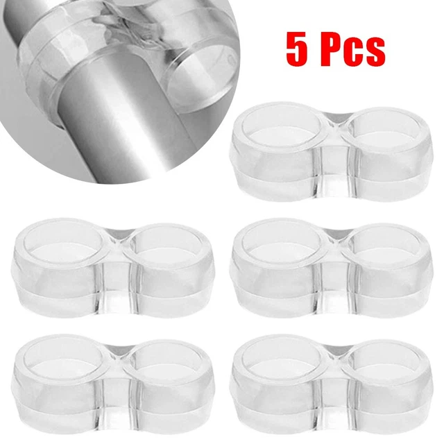 Manija anillo parachoques muebles PVC transparente protección de pared fácil de usar