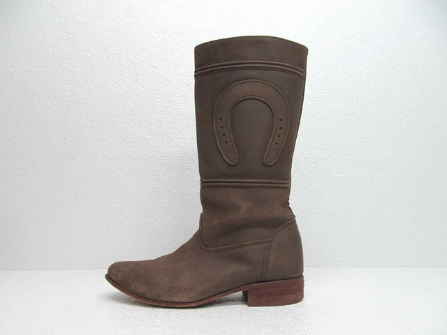 Moreno Romero Mor Rom Horseshoe Leather Western Boots Women's 6M