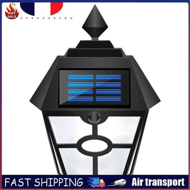 Retro Hex LED Solar Lamp Dynamic Falme IP65 Outdoor Path Ground Wall Light