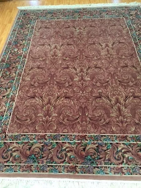 7'9" x 9'9" New Chinese French Design Oriental Rug - Very Fine - Wool & Silk