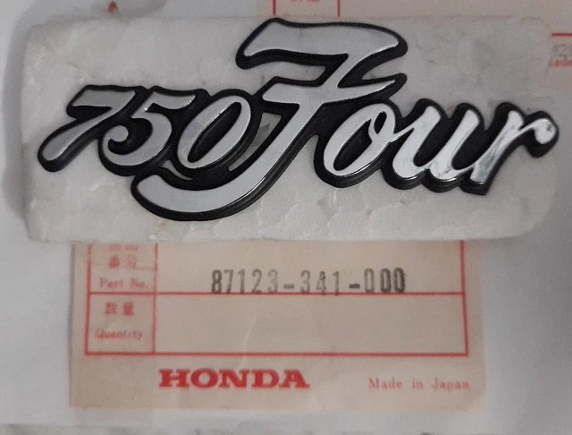 Honda Emblema etichetta Moto CB750FOUR cod.87123341000 argento