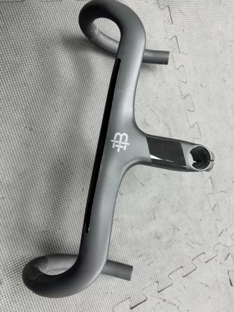 Black Inc Integrated Barstem Handlebar 38mm wide. 110mm stem