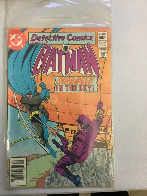 Detective Comics Vol 1 #519 October, 1982 DC Comic Book By Gerry Conway - Batman