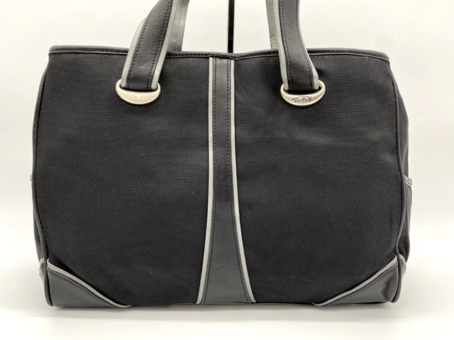 Tumi Elements Ballistic Nylon w/Leather Trim Handbag 14" (Black) 3