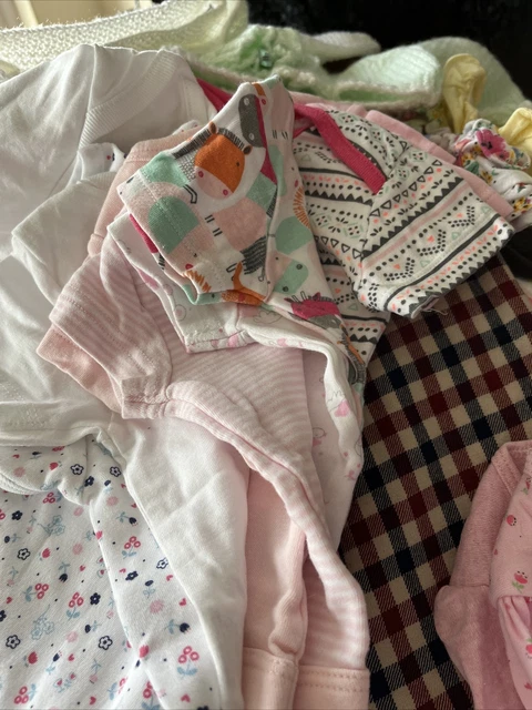 Baby Girls Upto 3 months Clothes Bundle, Assorted pink mix 3