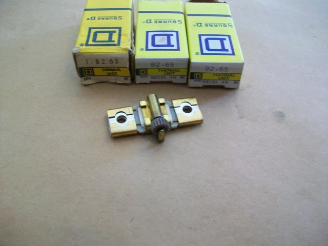 3pc SQUARE D OVERLOAD RELAY THERMAL UNIT B2.65  NEW