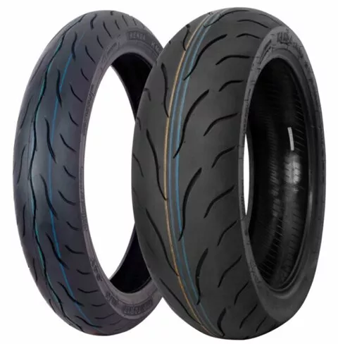 Kenda KM1 120/70ZR17 Fr 190/50ZR17 Rr Tire Set Suzuki GSXR1000 01-18