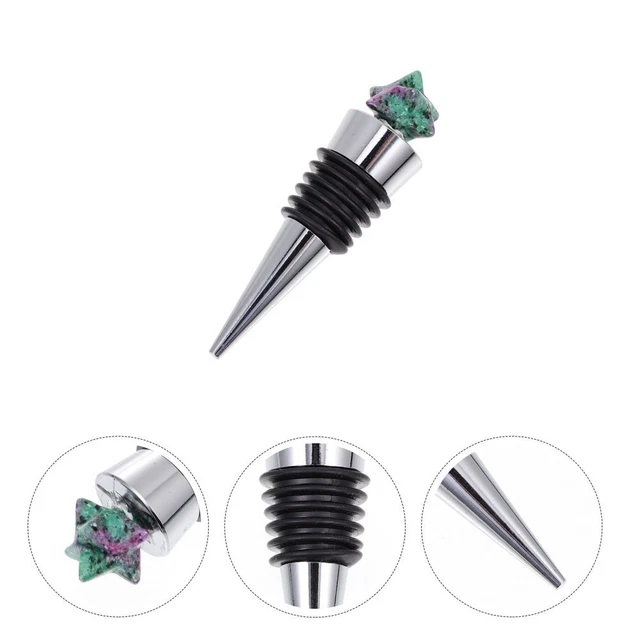 Set Di 3 Tappi Sottovuoto Per Vino - In ABS Resistente, Conservano Il Vino Aperto Più A Lungo Riducendo L'ossidazione, Adatti A Bottiglie Di Vetro Standard, Facile Utilizzo