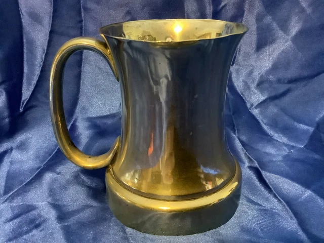 Silver Plated Half Pint Tankard - Crown Mark Edward VII