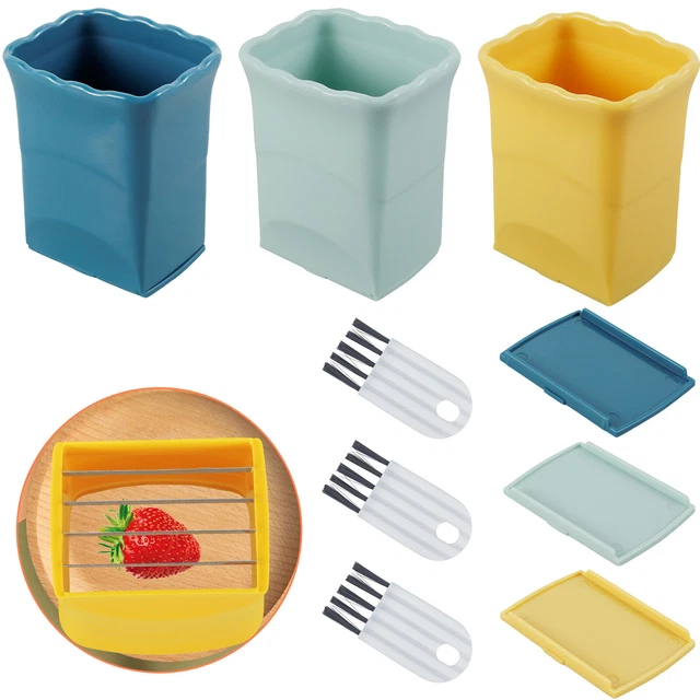 3 SETEGETABLES CUTTING Fruit Slicers Kitchen Gadget Egg Slicer Cup