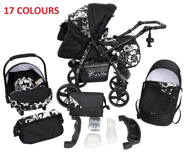 Baby Pram Pushchair Buggy Stroller Carrycot Car Seat TWIST 3in1 Travel System