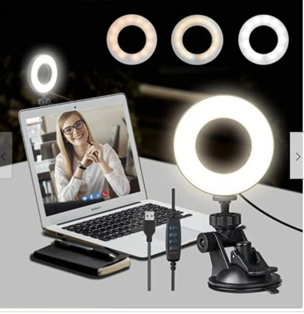 VIDEO CONFERENCE LIGHTING for Laptop Webcam Zoom Meeting Light for