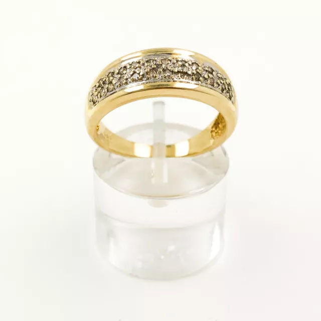 Bague pour Femme En 14 Carat or Avec 0.25 Carats Diamants - Taille 56 Ue