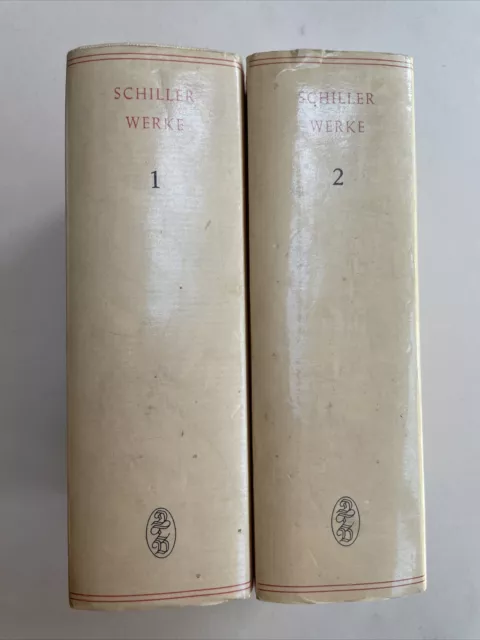 Friedrich Schiller Werke - Tempel-Klassiker Sonderausgabe - zwei Bände - 1 & 2