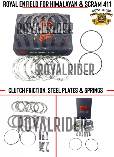 Royal Enfield "Himalayan & Scram 411" CLUTCH FRICTION,STEEL PLATES & SPRINGS