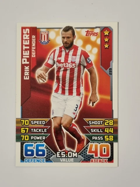 Match Attax Saison 15/16 #239 Erik Pieters - Stoke City FC