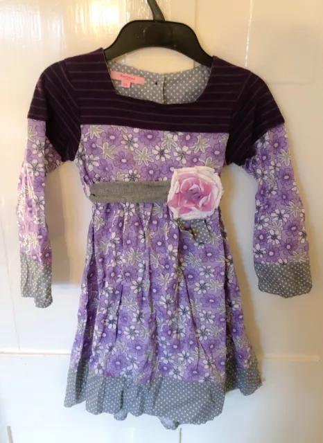 Gorgeous Beetlejuice Purple Long Sleeved Girls Dress Age 6