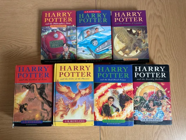 Harry Potter Complete Book Set Hardback 1-7 by J. K. Rowling Bloomsbury