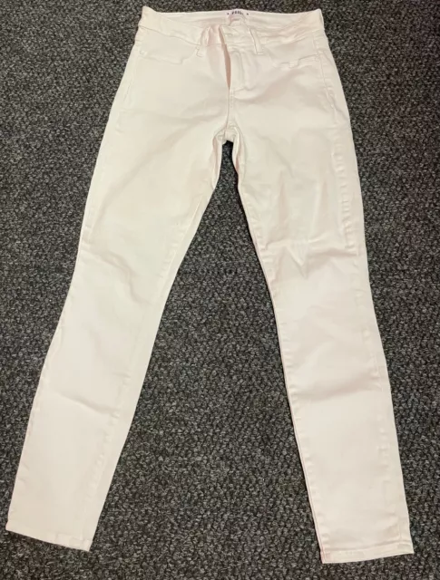 Paige ANKLE PEG Mid-Rise Skinny White Denim Jeans Stretch Women Size 28 Paige ANKLE PEG Mid-Rise Skinny White Denim Jeans Stretch Women Size 28