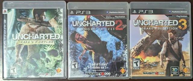 UNCHARTED COMPLETE COLLECTION: Uncharted 1 + 2+3 ( PS3) Includes all 3