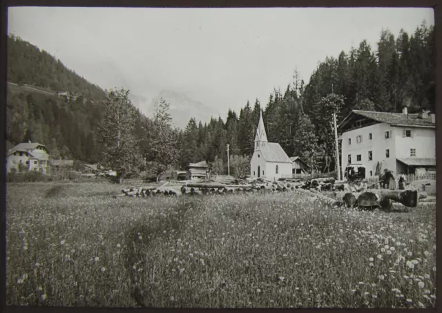 Glas magische Laterne Rutsche BERGDORF C1920 FOTO NORDITALIEN? Nr. 47