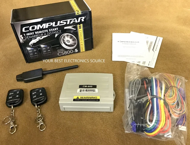 NEW Compustar CS800S 1-Way Remote Start System w/ Keyless Entry CS800-S