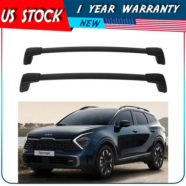 ROOF RACKS CROSS Bars For 20232024 KIA SPORTAGE Aluminum Luggage Cargo