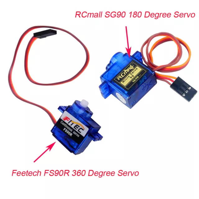 1/5/10pcs 360 Degree Feetech FS90R Micro RC Continuous Servo SG90 9g 180 Degree