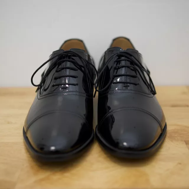 GUCCI OXFORD PATENT leather Shoes Mens Size 9 Black $400.00 - PicClick