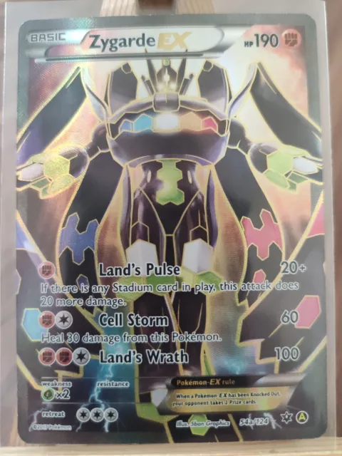 Zygarde EX Special Full Art Ultra Rare Fates Collide 54a/124 Pokemon Card * New