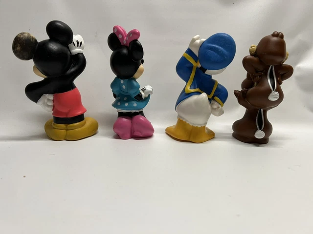 Lot Of 4 Disney PVC Toy Figures Minnie Mickey Donald chip and dale Made In China 2