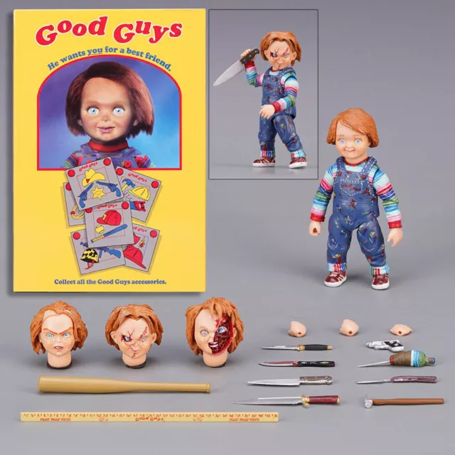 NECA Childs Play Good Guys Ultimate Chucky PVC Action Figure Model Toy Xmas Gift