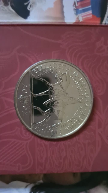 Moneta Argento Giubileo D'oro Regina Elisabetta II Queen Elisabeth II