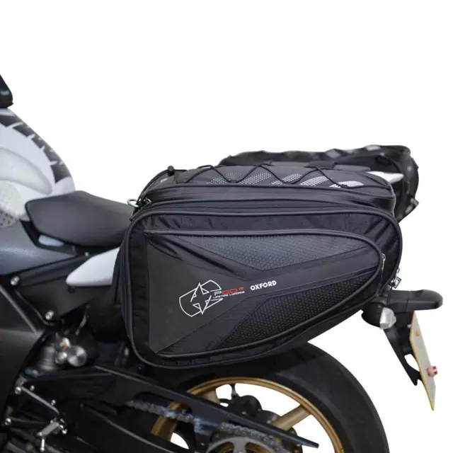 Oxford P60R Motorcycle Motorbike Pannier Bag Black - 60 Litres