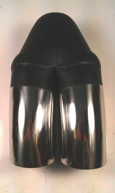 2 1/2" Twin Dump Chrome Exhaust Tip