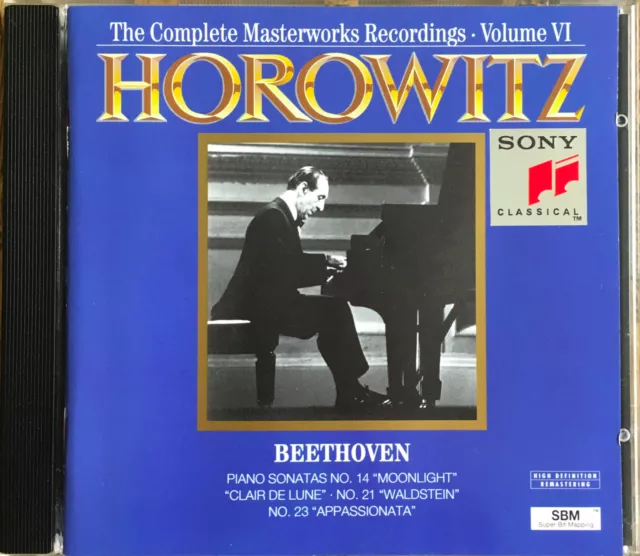 Horowitz・Complete Masterworks・Vol. VI・Beethoven Sonatas Nos. 14, 21 & 23・CD・Top!