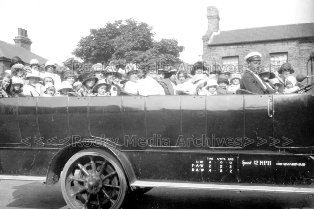 Wss-29 Transport, Charabanc, On The Way To Maldon, Essex 1925. Photo