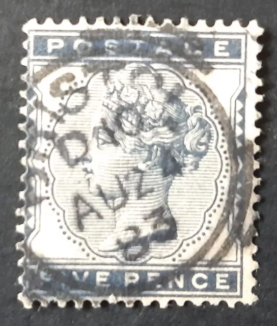 GB QV 1881 SG169 5d indigo, Bristol CDS, flawless, very good/fine used stamp