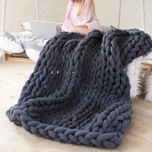 1 kg coperte tessute a mano tappeto filo gigante velluto spesso ingombro Y4