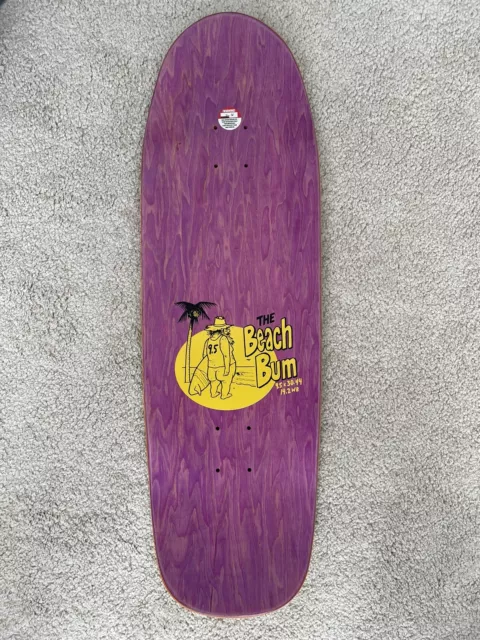 Anti Hero Eagle - Beach Bum Skateboard Deck Yellow 9.55"
