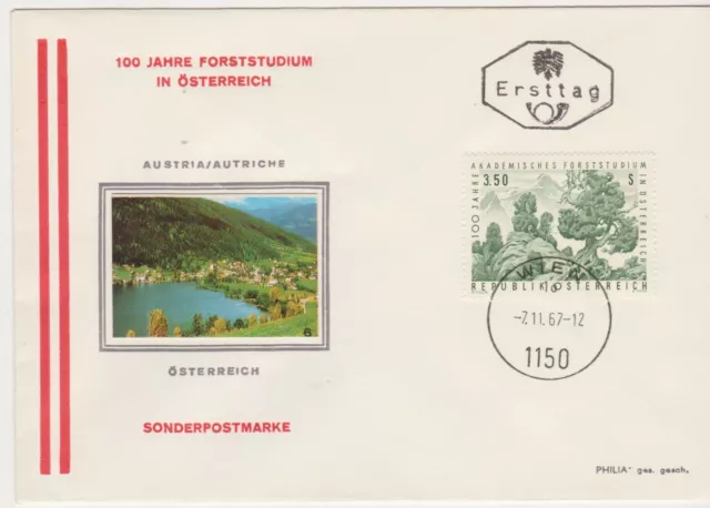 FDC Ö-1967 - Mi 1251 , 100 Jahre Akademisches Forststudium in Österreich