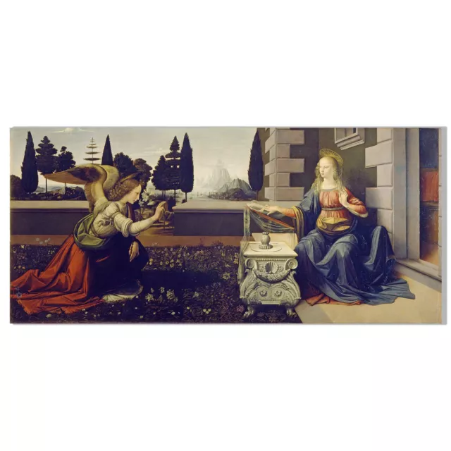 Annunciation by Da Vinci Canvas Art Painting Poster Picture Wall Decor Unframed