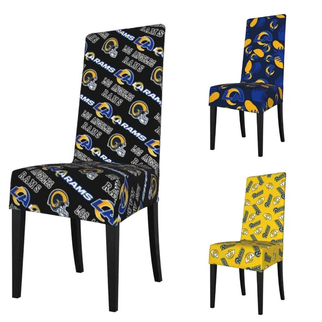 St. Louis Rams Elastic Detachable Dining Chair Cover with Printing Decorative