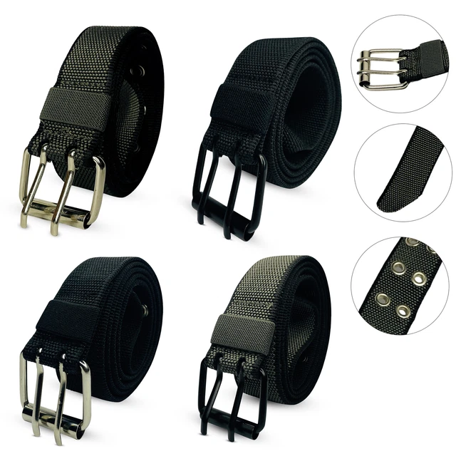 Ceinture Sangle En Coton M'STYLE 37mm - Bleu Marine, Beige Ou Noir - Taille Unique - Neuf Avec étiquettes