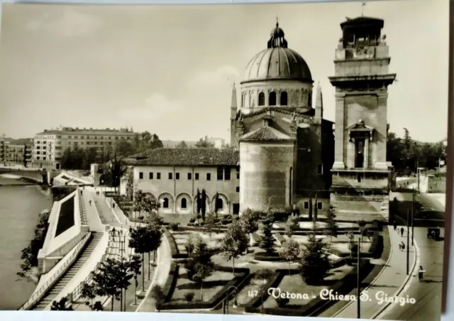 Cartolina Verona (Vr) - Chiesa S.giorgio -Anni 50 -  Non Viaggiata