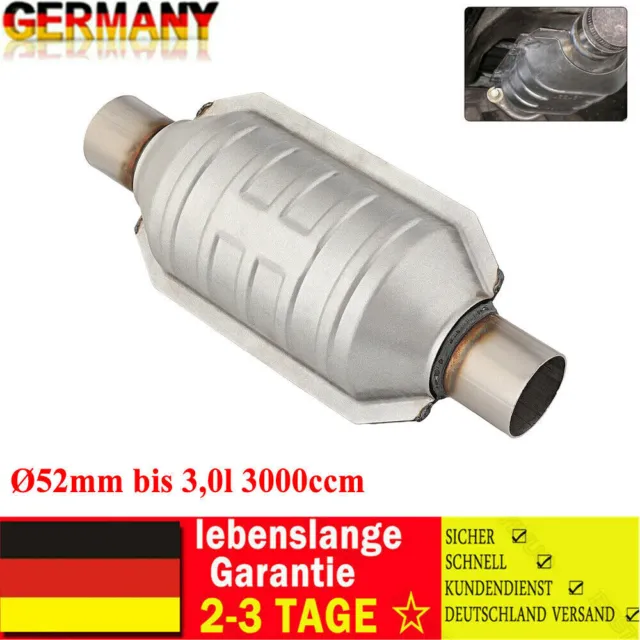 Katalysator KAT Universal Ø52mm bis 3,0l 3000ccm für Opel Audi BMW VW 099-949