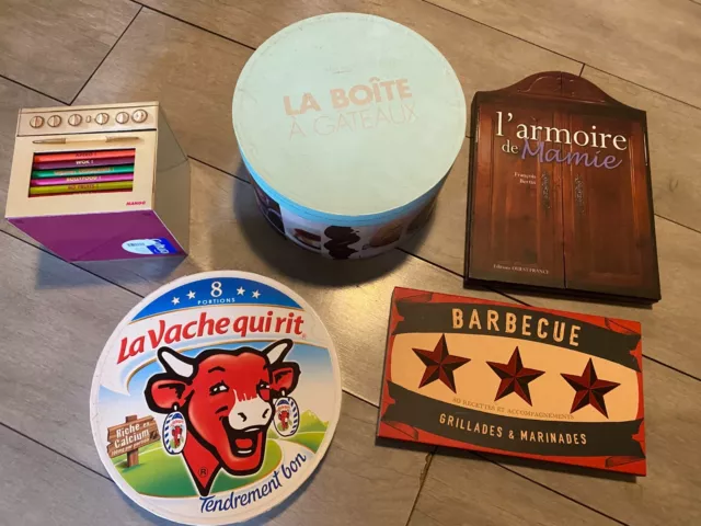 Lot 11 objets-livres de cuisine promotionnels, toutes thématiques et formats