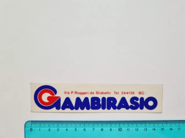 Autocollant Gambirasio Bergame Timbre Vintage 80s Original