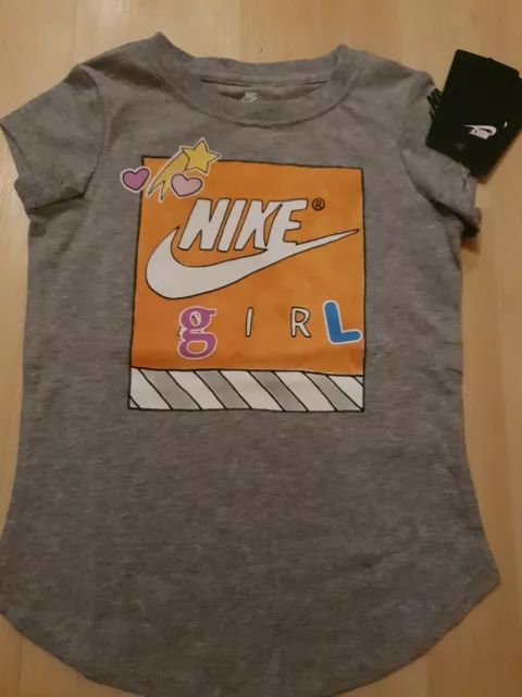 Nike air girls Grey T Shirt age 4-5 years