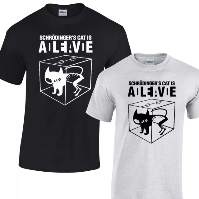 Schrodinger's cat dead alive t shirt hotsell